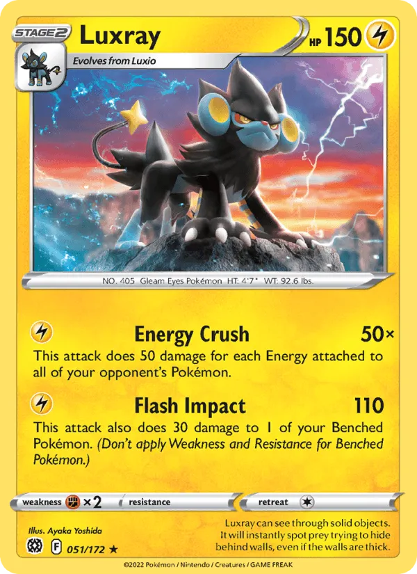 Carte Luxray — Brilliant Stars