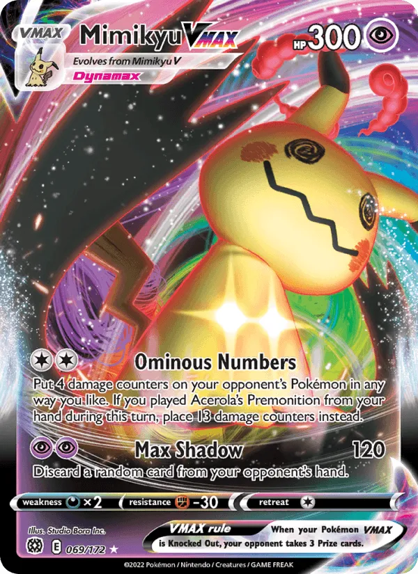 Carte Mimiqui VMAX — Brilliant Stars