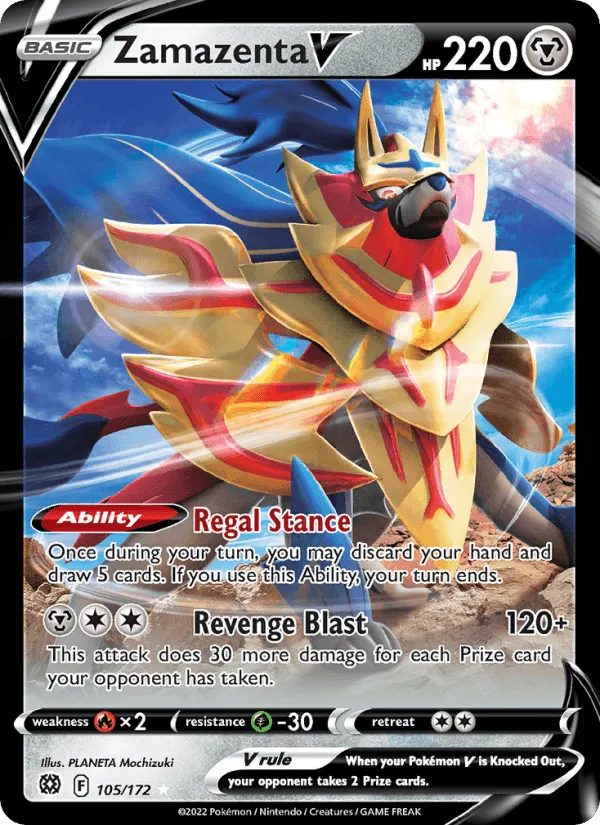 Carte Zamazenta V — Brilliant Stars