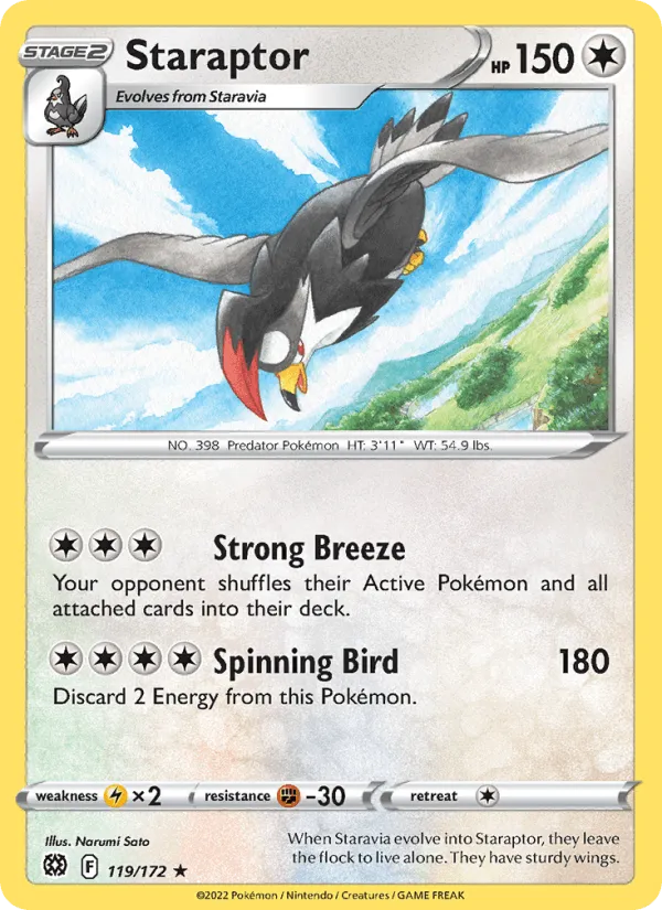 Carte Étouraptor — Brilliant Stars
