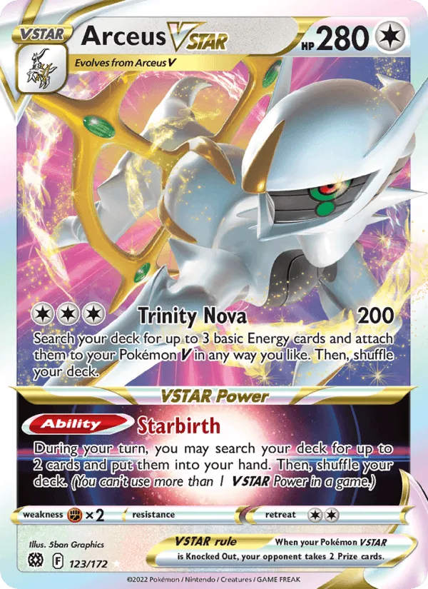 Carte Arceus VSTAR — Brilliant Stars