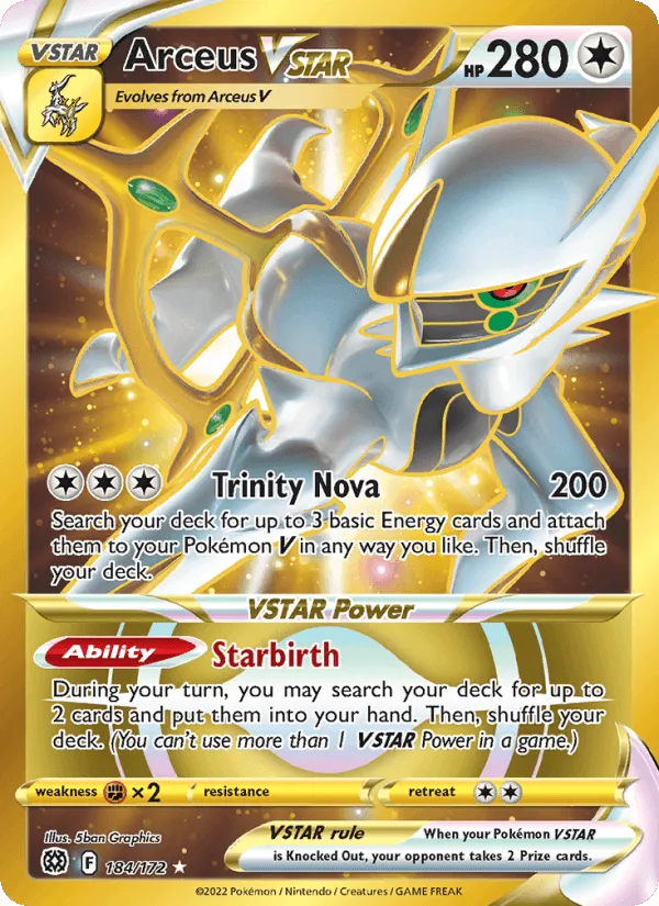 Carte Arceus VSTAR — Brilliant Stars