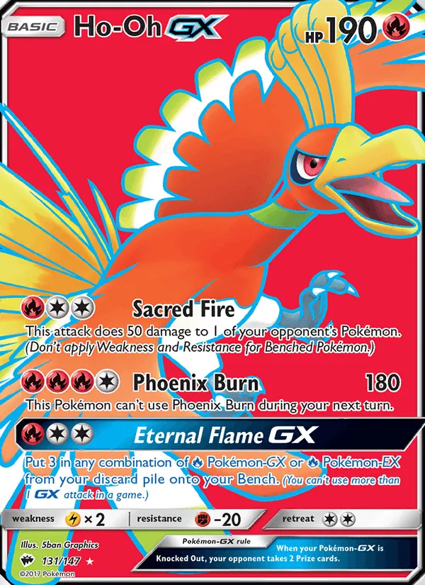 Carte Ho-Oh GX — Burning Shadows