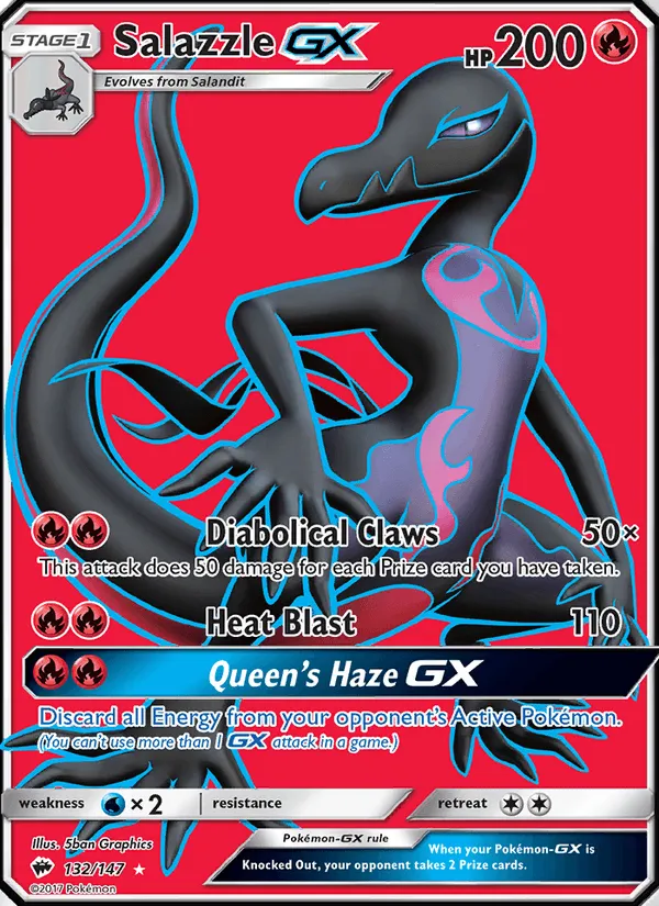 Carte Malamandre GX — Burning Shadows