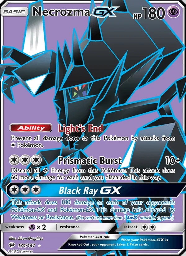 Carte Necrozma GX — Burning Shadows