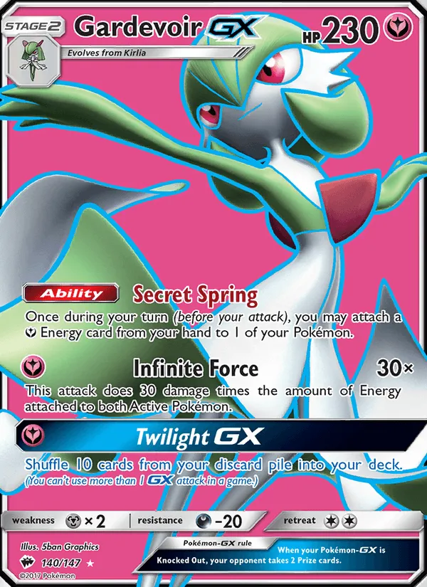 Carte Gardevoir GX — Burning Shadows