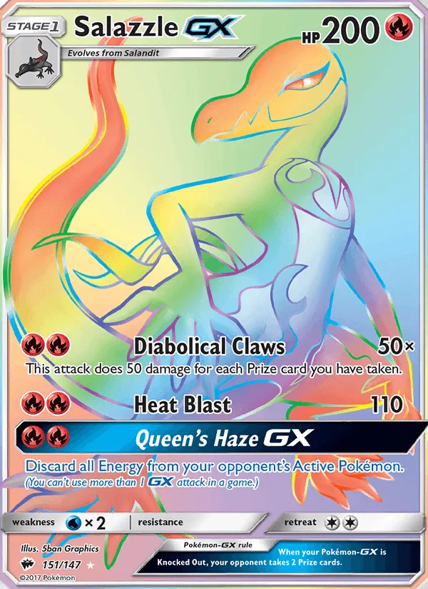 Carte Malamandre GX — Burning Shadows