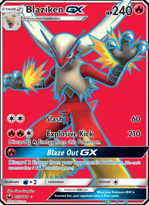 Carte Blaziken GX — Celestial Storm