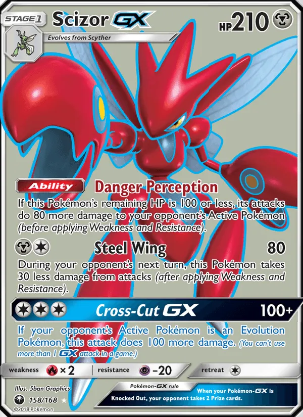 Carte Scizor GX — Celestial Storm