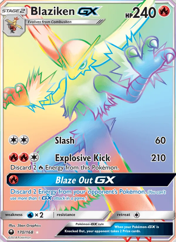 Carte Blaziken GX — Celestial Storm
