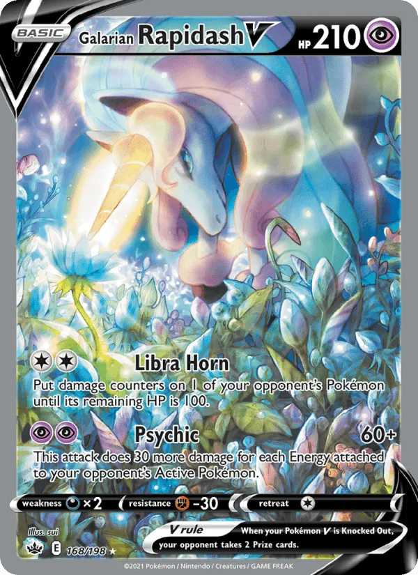 Carte Galarian Rapidash V — Chilling Reign