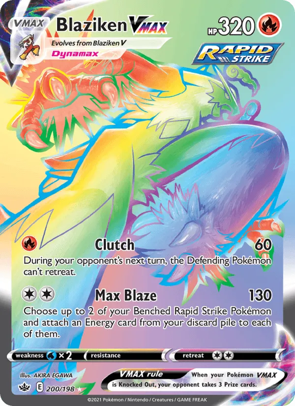 Carte Braségali VMAX — Chilling Reign