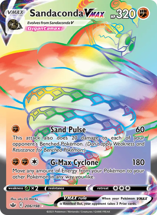 Carte Dunaconda VMAX — Chilling Reign