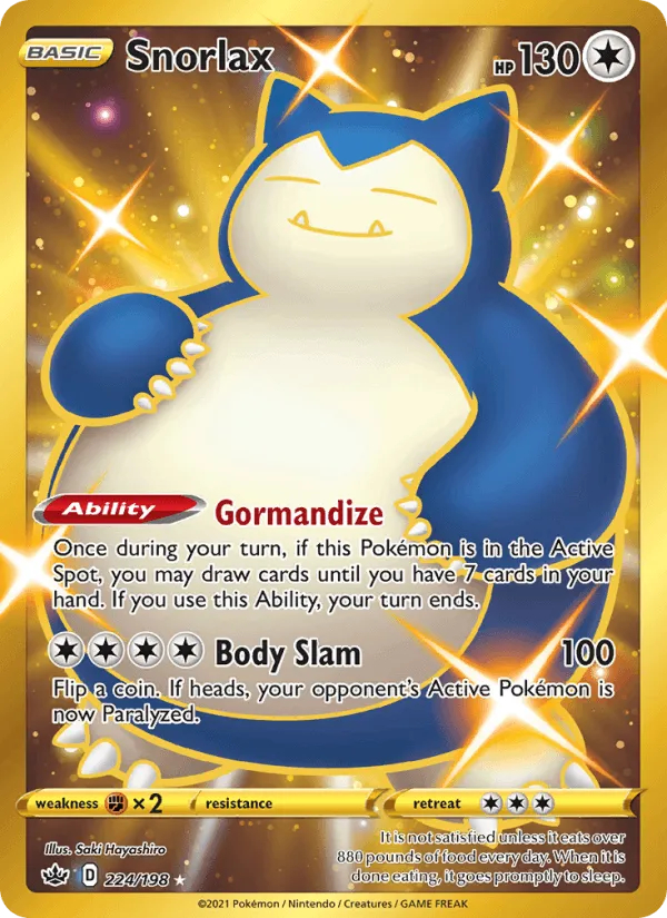 Carte Snorlax — Chilling Reign