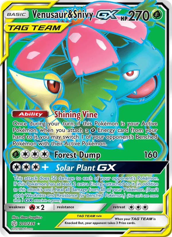 Carte Florizarre et Vipélierre GX — Cosmic Eclipse