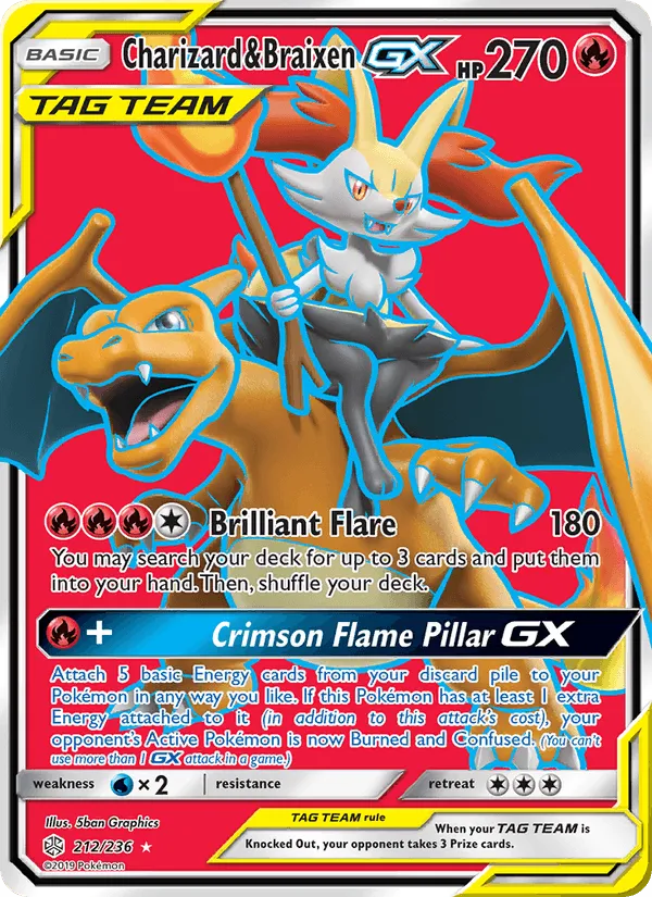 Carte Dracaufeu et Roussil GX — Cosmic Eclipse