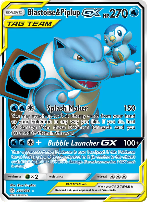 Carte Tortank et Tiplouf GX — Cosmic Eclipse
