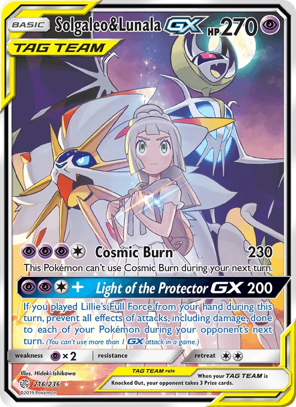Carte Solgaleo & Lunala GX — Cosmic Eclipse