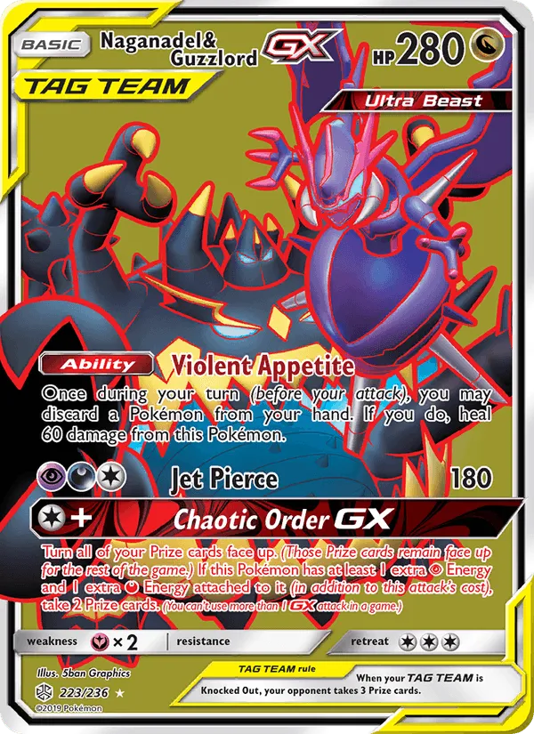 Carte Mandrillon & Engloutyran GX — Cosmic Eclipse