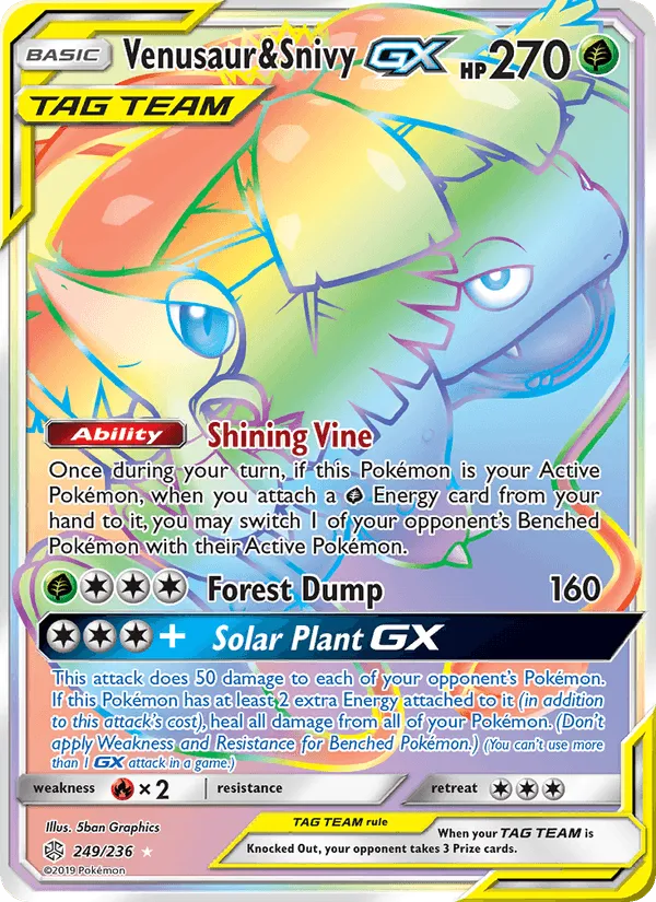 Carte Florizarre et Vipélierre GX — Cosmic Eclipse