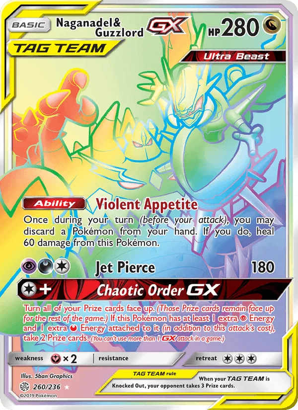 Carte Mandrillon & Engloutyran GX — Cosmic Eclipse