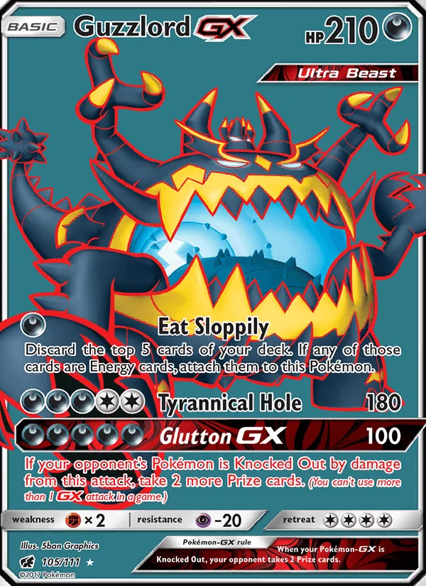 Carte Engloutyran GX — Crimson Invasion