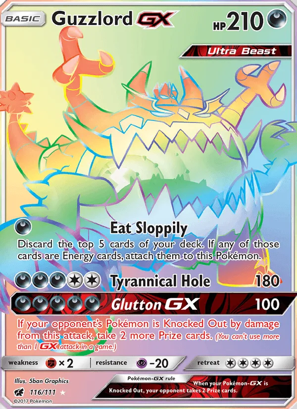 Carte Engloutyran GX — Crimson Invasion