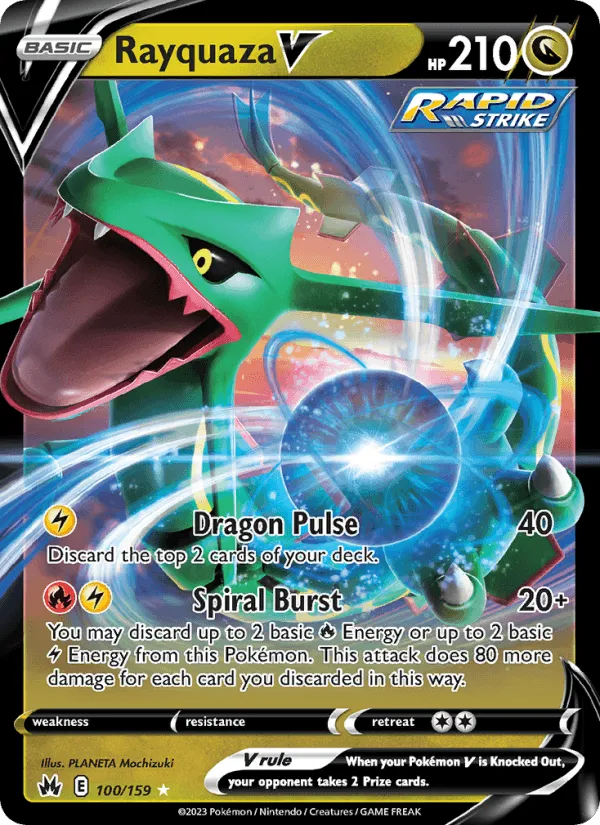 Carte Rayquaza V — Crown Zenith