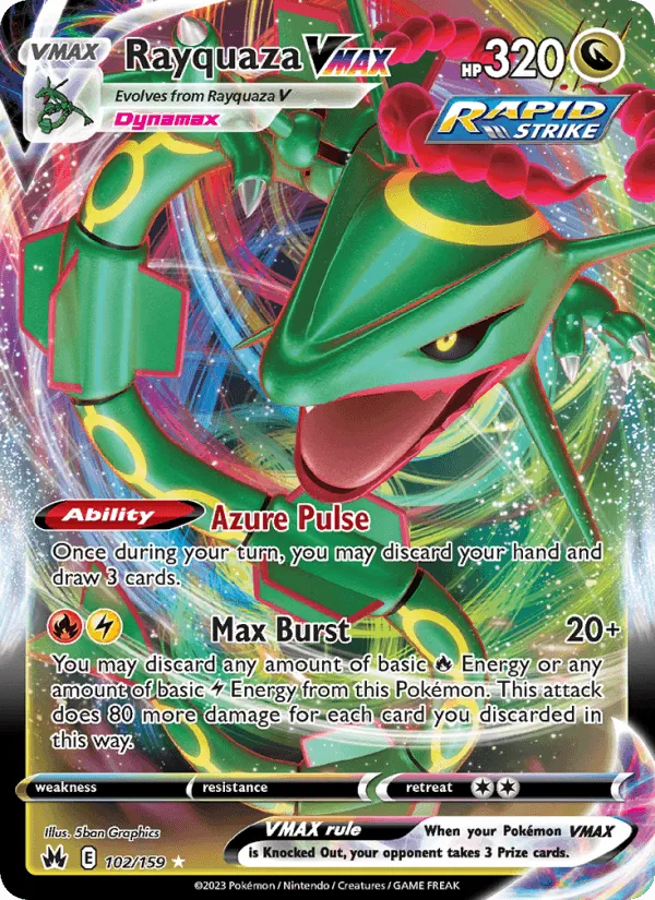 Carte Rayquaza VMAX — Crown Zenith