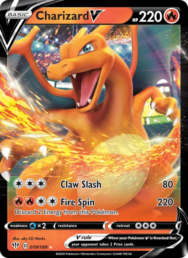 Carte Dracaufeu V — Darkness Ablaze