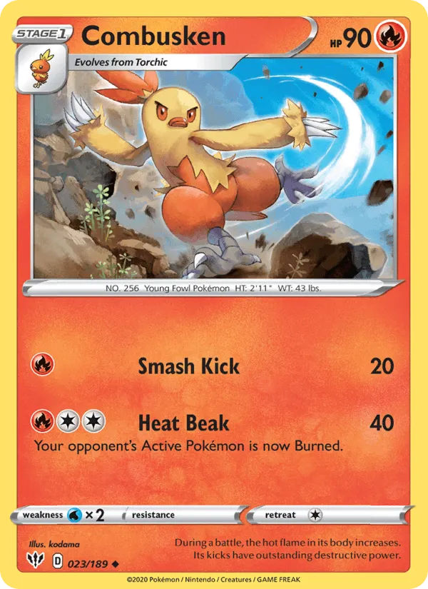 Carte Combusken — Darkness Ablaze