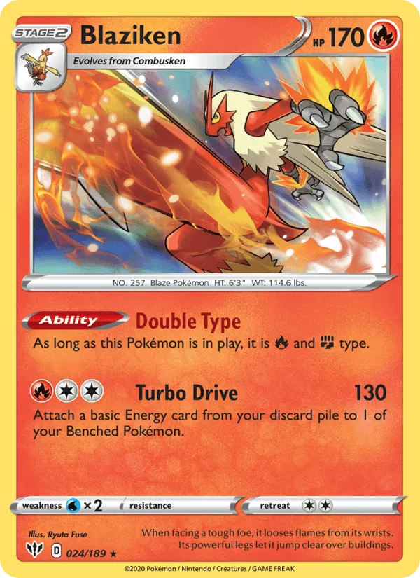 Carte Blaziken — Darkness Ablaze