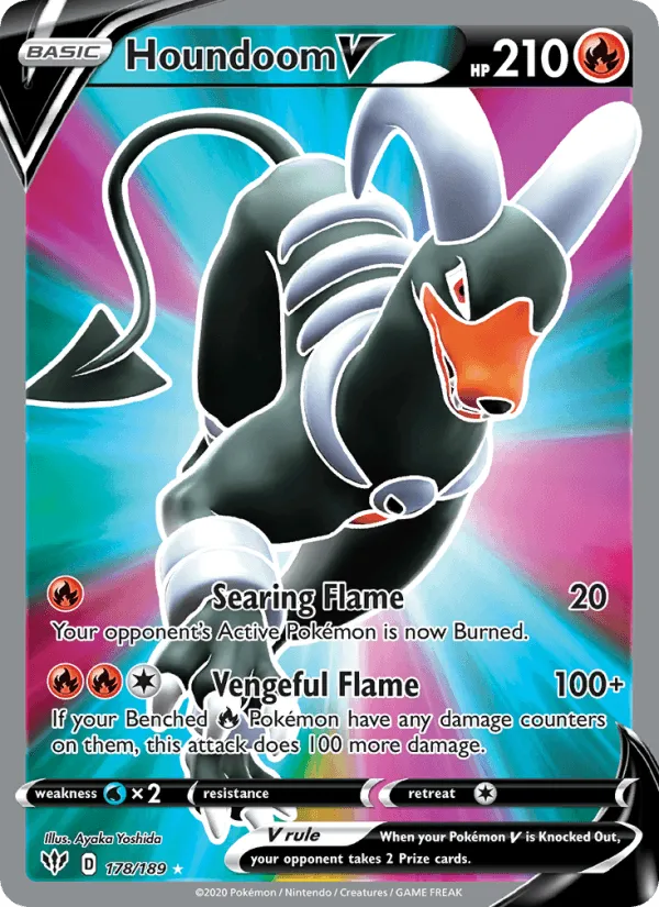 Carte Houndoom V — Darkness Ablaze