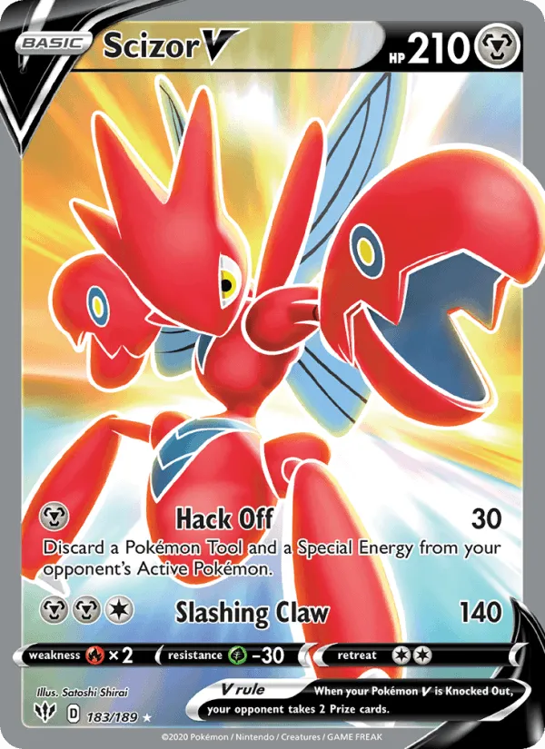 Carte Scizor V — Darkness Ablaze