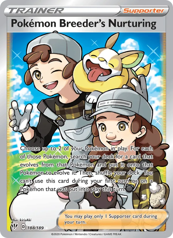 Carte Soins de l'Éleveur de Pokémon — Darkness Ablaze