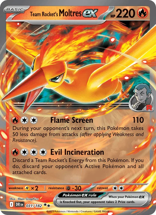 Carte Sulfura ex de la Team Rocket — Destined Rivals Additionals