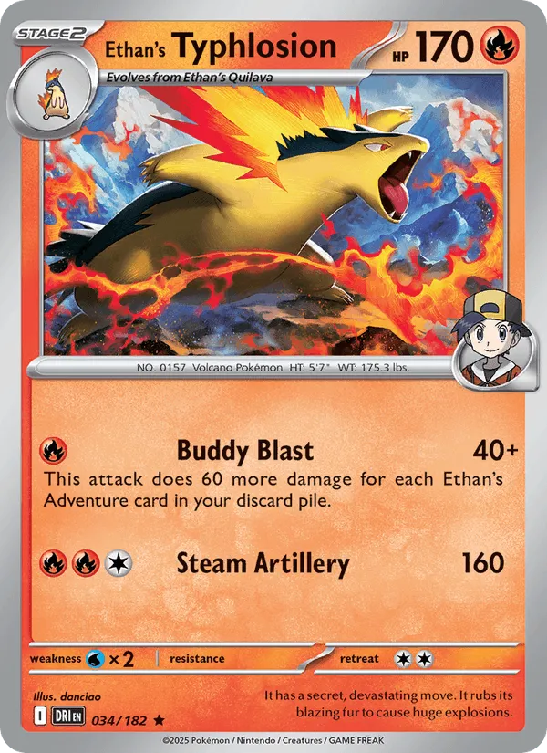 Carte Typhlosion de Luth — Destined Rivals Additionals