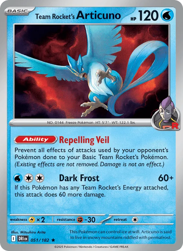 Carte Artikodin de la Team Rocket — Destined Rivals Additionals