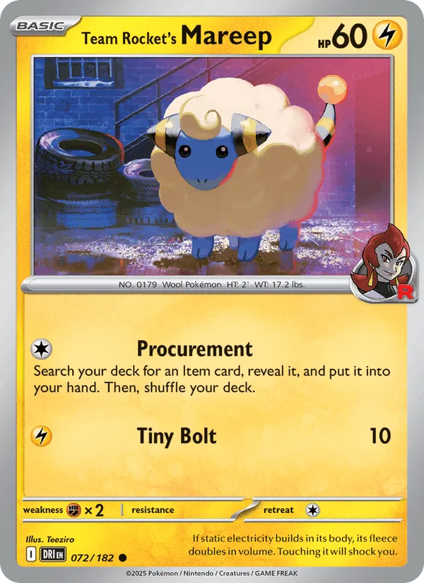 Carte Wattouat de la Team Rocket — Destined Rivals Additionals