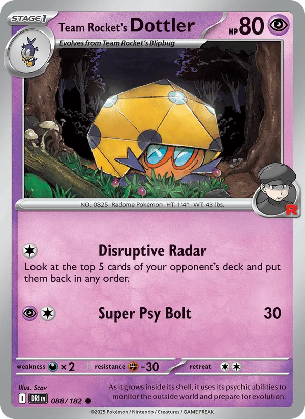 Carte Coléodôme de la Team Rocket — Destined Rivals Additionals