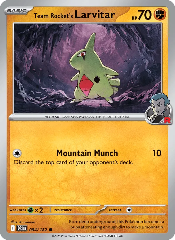 Carte Embrylex de la Team Rocket — Destined Rivals Additionals