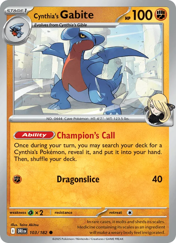 Carte Carmache de Cynthia — Destined Rivals Additionals
