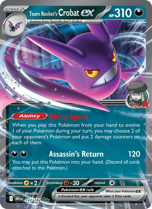 Carte Nostenfer ex de la Team Rocket — Destined Rivals Additionals
