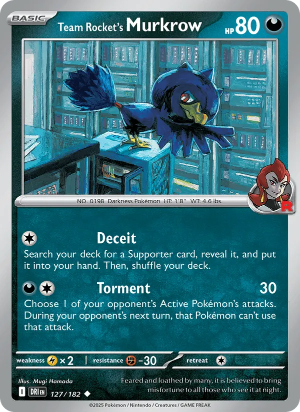 Carte Cornèbre de la Team Rocket — Destined Rivals Additionals