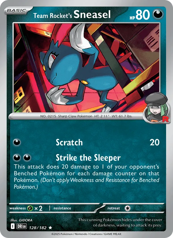 Carte Farfuret de la Team Rocket — Destined Rivals Additionals