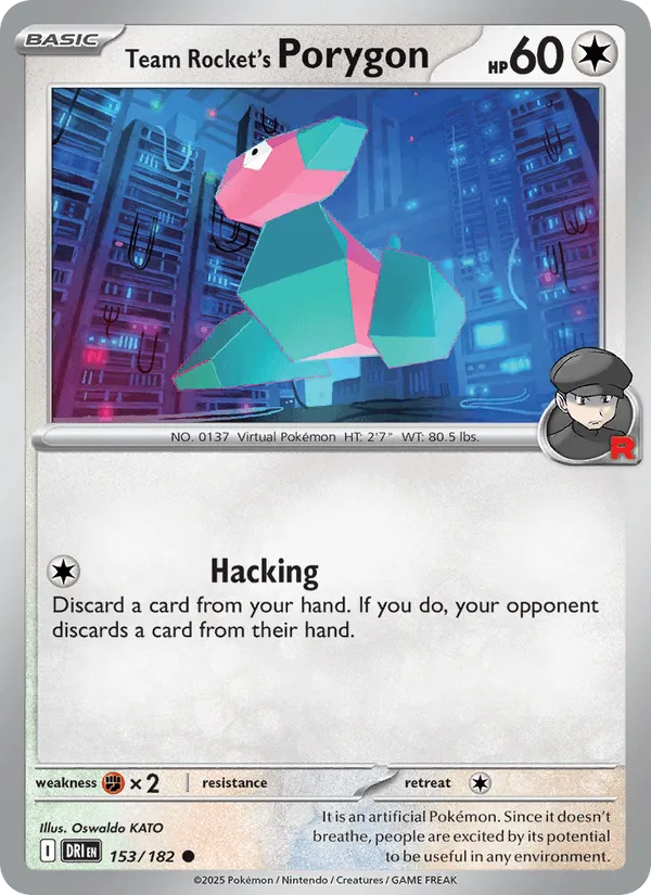 Carte Porygon de la Team Rocket — Destined Rivals Additionals