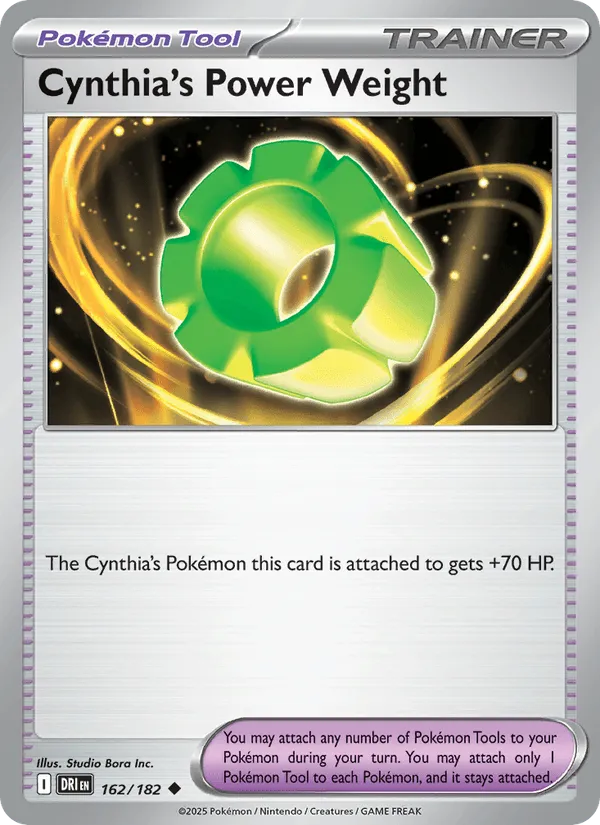 Carte Poids Pouvoir de Cynthia — Destined Rivals Additionals