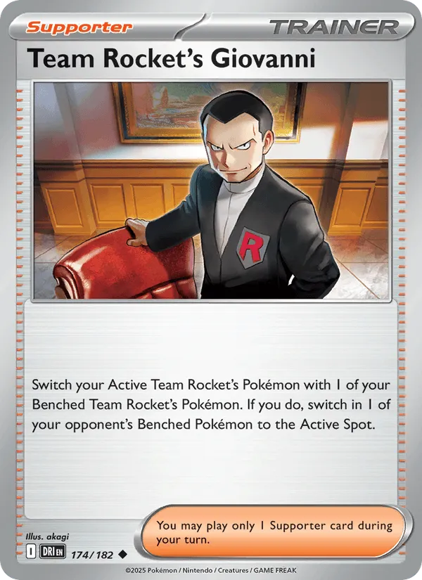 Carte Giovanni de la Team Rocket — Destined Rivals Additionals