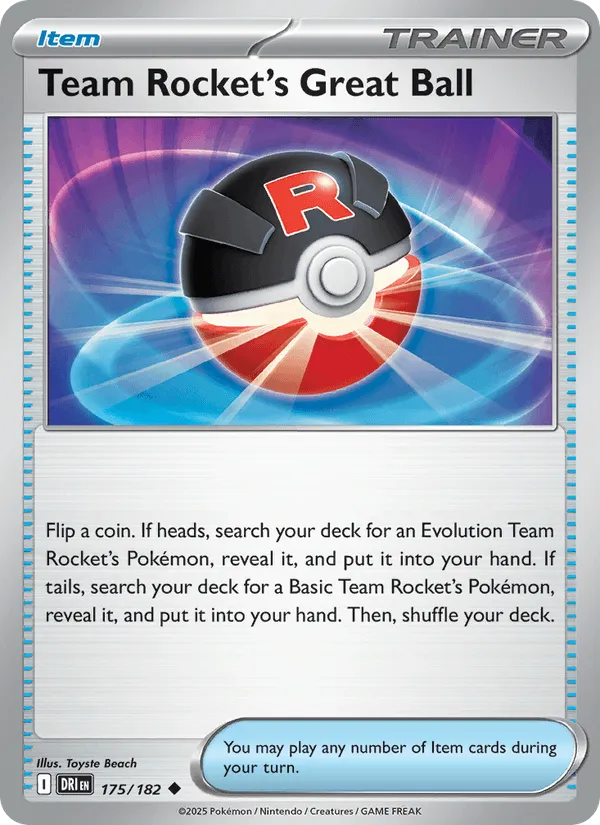 Carte Super Ball de la Team Rocket — Destined Rivals Additionals