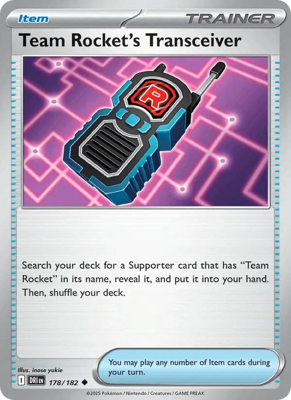 Carte Émetteur-Récepteur de la Team Rocket — Destined Rivals Additionals